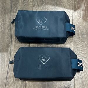 2/$10 Biotherm Navy cosmetic Bag